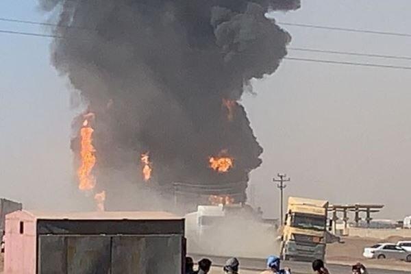 آتش سوزی گسترده در گمرک مرزی هرات، درخواست کمک از ایران آتش سوزی گسترده در گمرک مرزی هرات، درخواست یاری از ایران