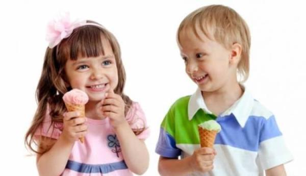 بستنی برای بچه ها زیر سه سال