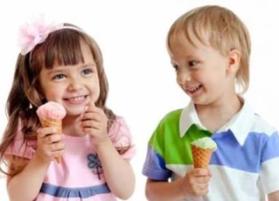 بستنی برای بچه ها زیر سه سال